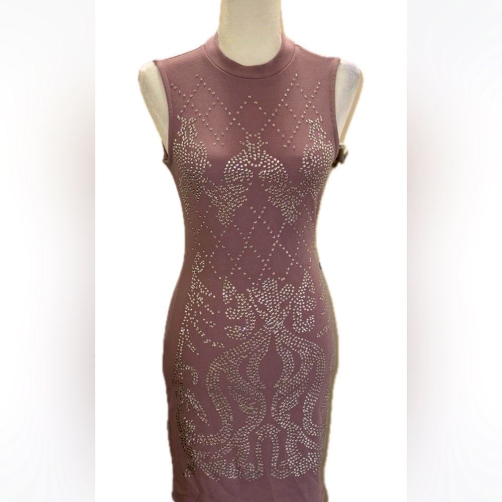 NEW Haute Monde Maude Shiny Embellished Dresss Size Small